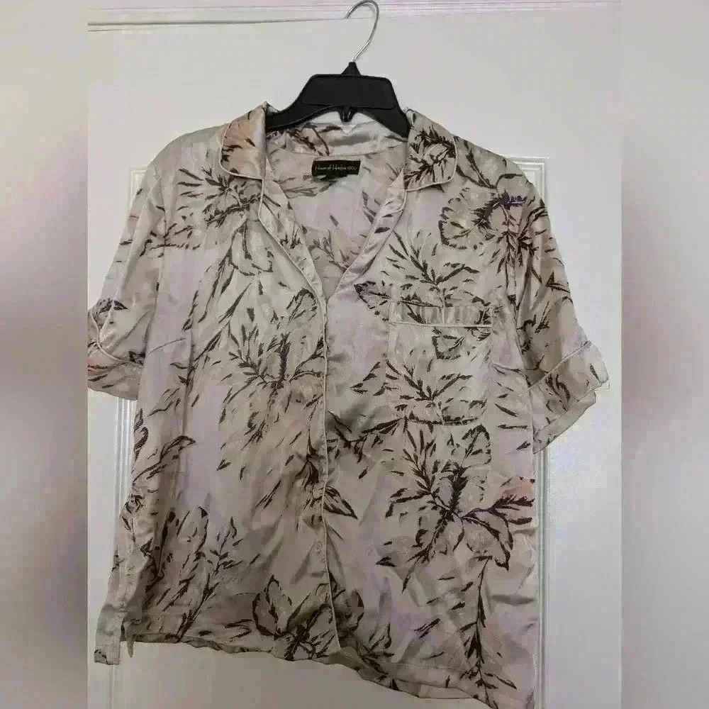 House of Harlow 1960  pink floral sleep shirt